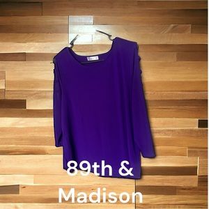 89th + Madison long sleeves top sz Lg